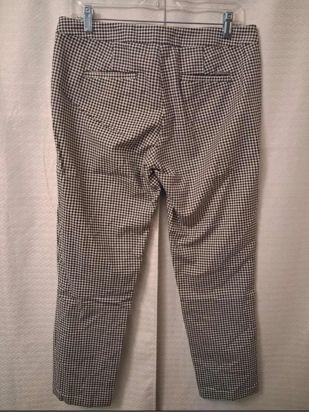 Michael Kors Black & White Gingham Ankle Pants